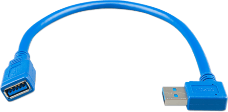 Rallonge USB avec une extrémité à angle droit