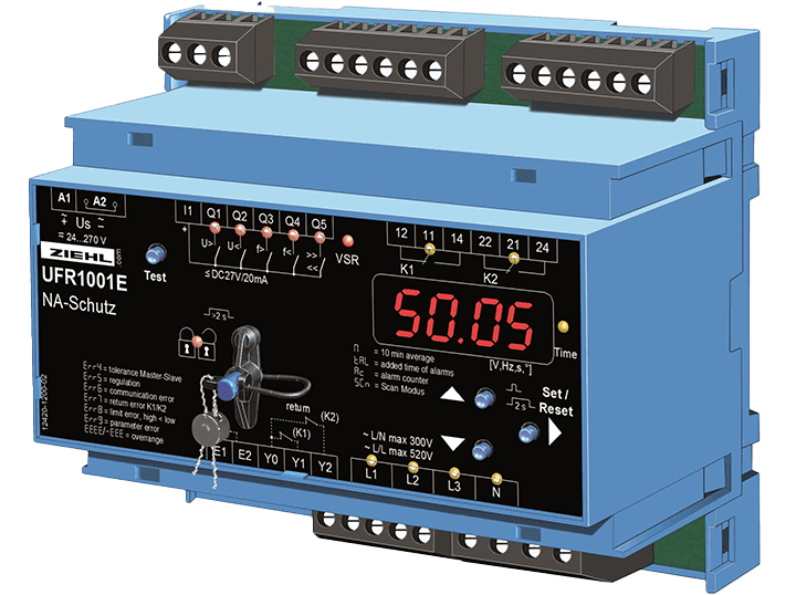 Relais de tension et fréquence Ziehl UFR1001E